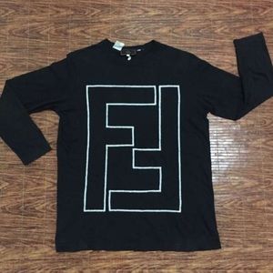 Vintage Fendi Amor Long Sleeve Logo Shirt